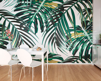 product image for Tropical Leaves Wall Mural 47