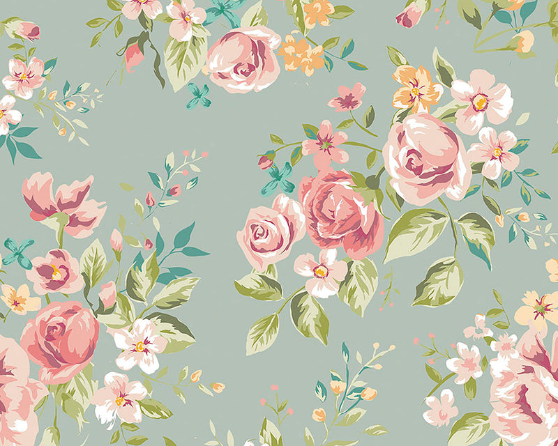 media image for Flowery Wall Mural 21