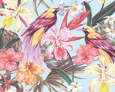 product image of Tropical Exotic Flowers Wall Mural 527