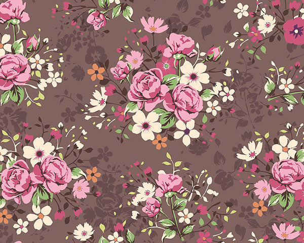 media image for Illustration of Rose Bouquets Wall Mural 287