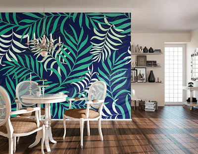 product image for Exotic Jungle Leaves Wall Mural 15