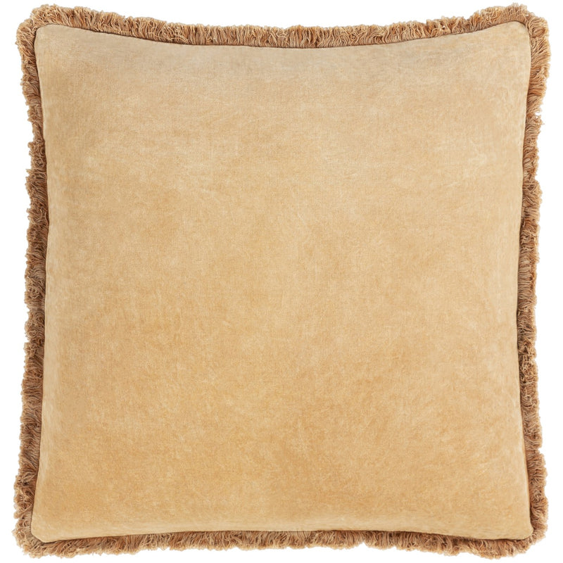 media image for Washed Cotton Velvet WCV-001 Pillow in Camel by Surya 237