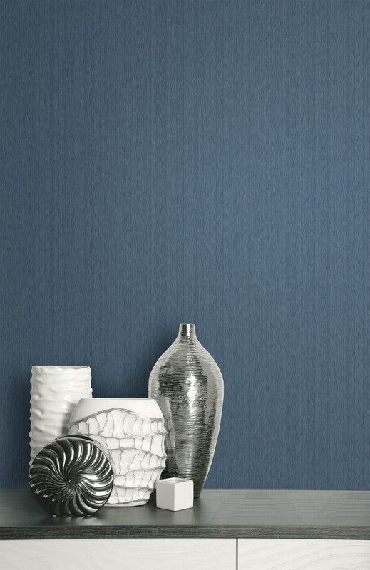 media image for Textile Effect Vertical Wallpaper in Blue 241