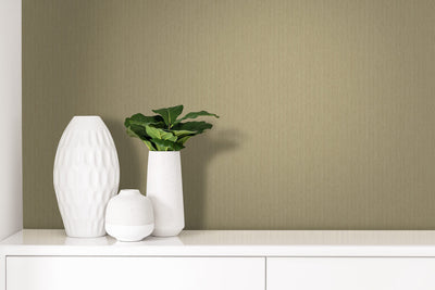 product image for Textile Effect Vertical Wallpaper in Brown Goldish 65