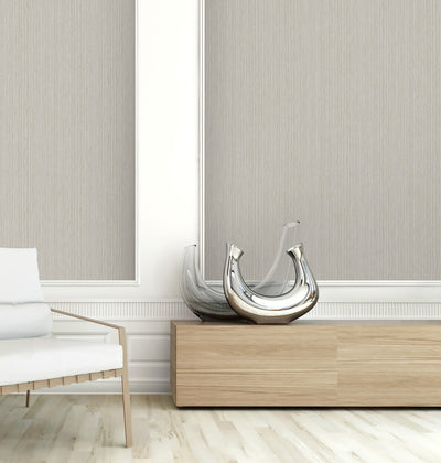 product image for Textile Effect Vertical Wallpaper in Grey 85