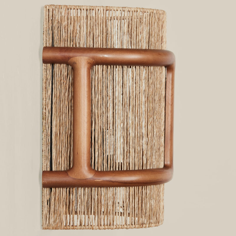 media image for wood jute sconce by woven wjws na 2 28