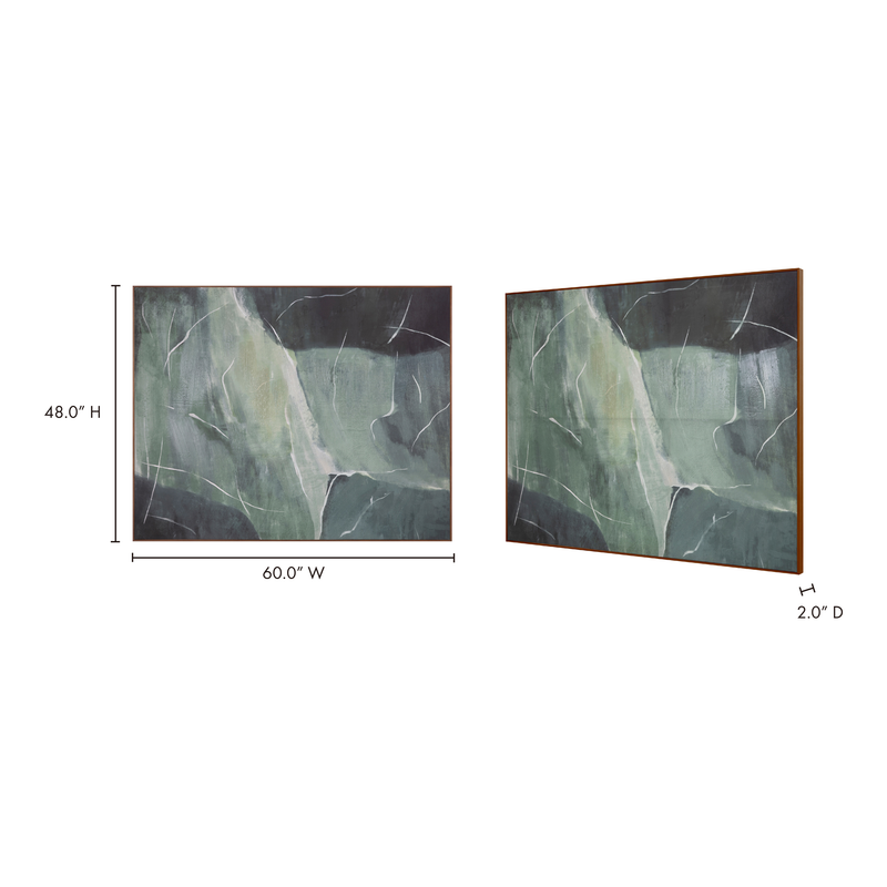 media image for Impression Verdant Palette Framed Painting 5 246