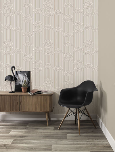 product image of Graphic Lines Sand WP-735 Wallpaper by Kek Amsterdam 565