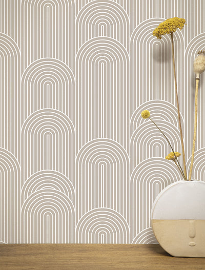 product image for Graphic Lines Sand WP-735 Wallpaper by Kek Amsterdam 14