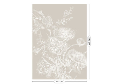 product image for Engraved Flowers Grey No. 2 Wallpaper by KEK Amsterdam 29