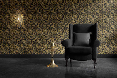 product image for Glamour Life Wallpaper in Black/Gold 53