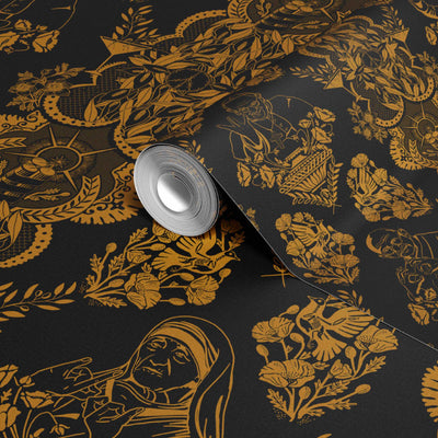 product image for Real Ones Wallpaper in Black/Gold 8