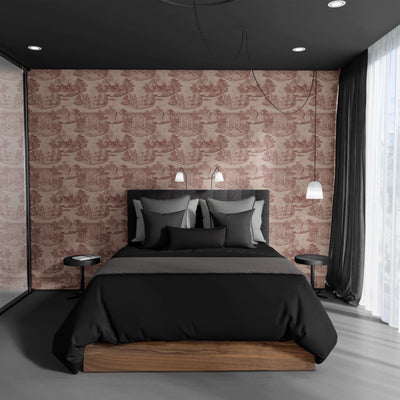 product image for Thuglife Wallpaper in Blush/Maroon 26