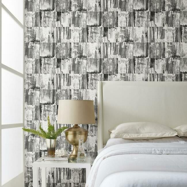 media image for Washout Peel & Stick Wallpaper in Black by RoomMates for York Wallcoverings 222