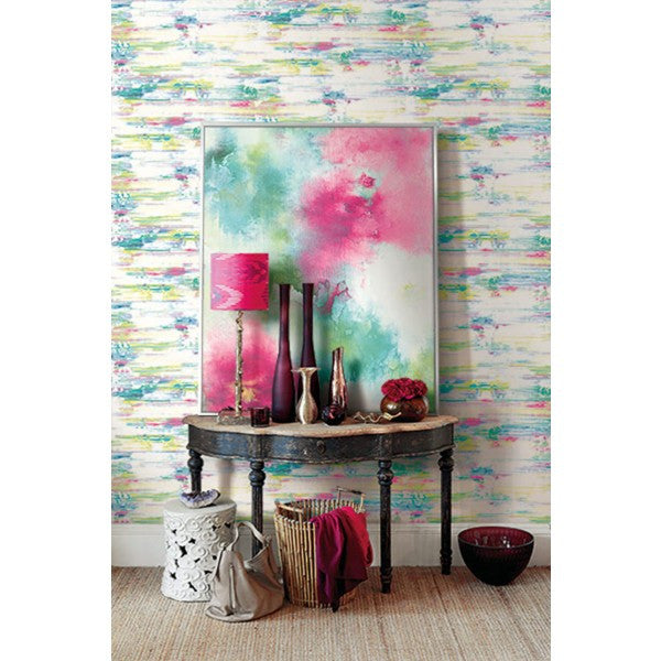 media image for Watercolor Brushstrokes Wallpaper from the L& 283