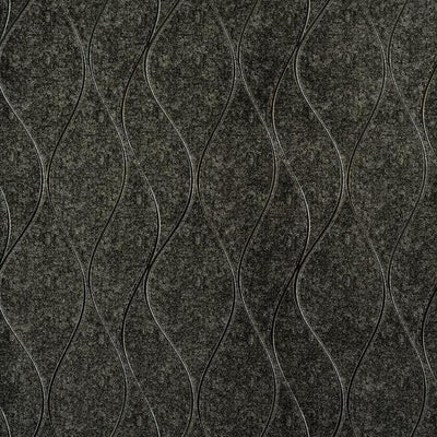 product image of Wavy Stripe Wallpaper in Metallic Charcoal and Silver by York Wallcoverings 592