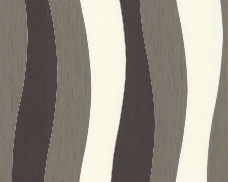 media image for sample wavy stripes wallpaper in neutrals and ivory design by bd wall 1 213