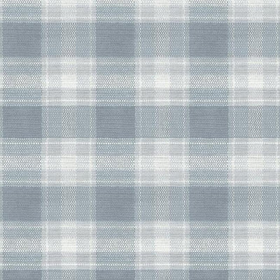 product image of sample woven buffalo check wallpaper in blue from the simply farmhouse collection by york wallcoverings 1 541