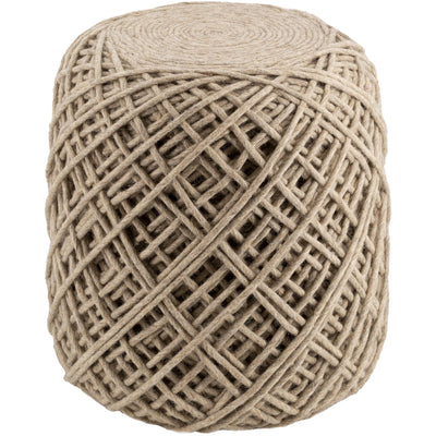 product image of Xena XAPF-002 Hand Woven Pouf in Wheat by Surya 565