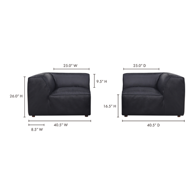 product image for form corner chair sonoran by bd la mhc xq 1001 40 14 51