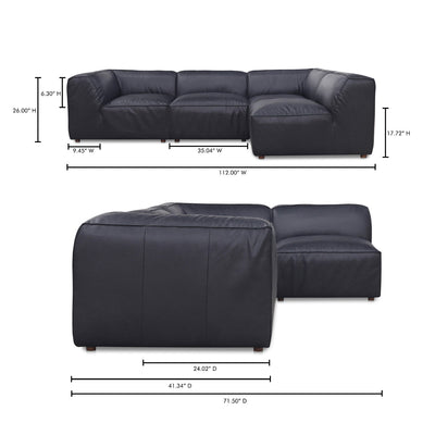 product image for Form Signature Modular Leather Sectional By Bd La Mhc Xq 1004 02 13 77