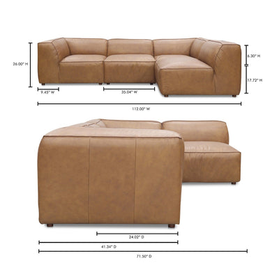 product image for Form Signature Modular Leather Sectional By Bd La Mhc Xq 1004 02 14 45