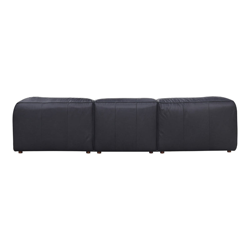 media image for form lounge modular black leather sectional vantage by bd la mhc xq 1005 02 3 210