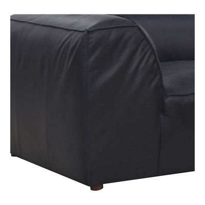 product image for form lounge modular black leather sectional vantage by bd la mhc xq 1005 02 5 20