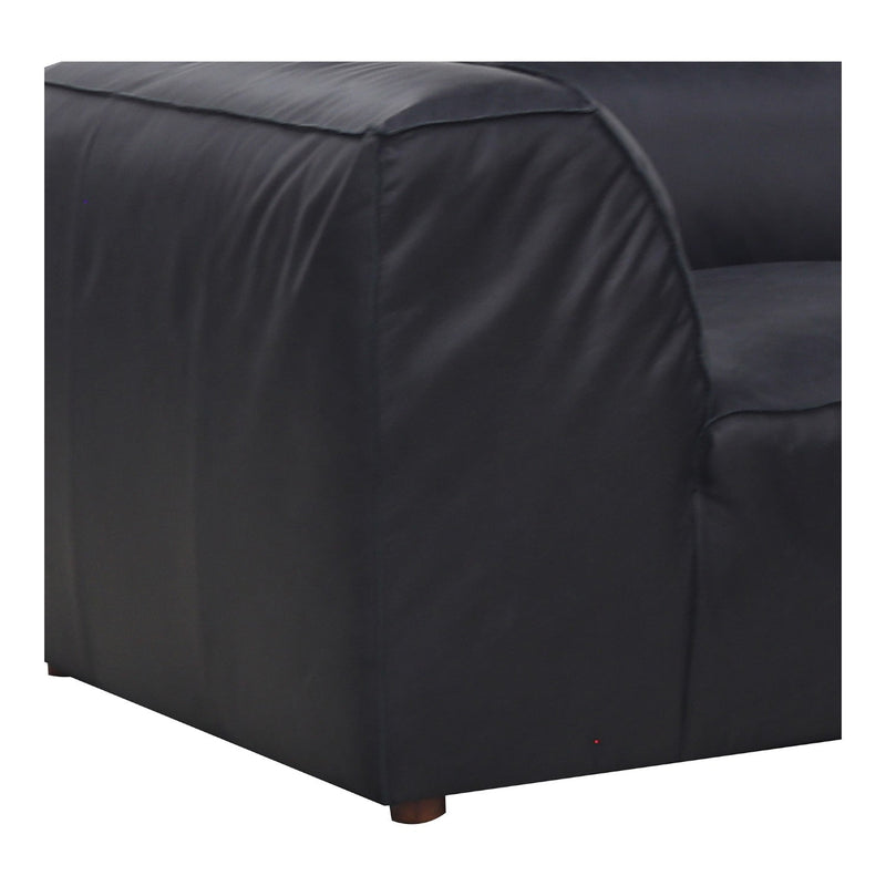 media image for form lounge modular black leather sectional vantage by bd la mhc xq 1005 02 5 254