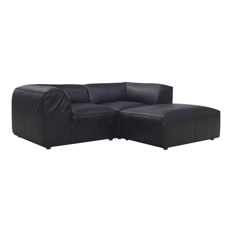 media image for form nook modular black leather sectional vantage by bd la mhc xq 1006 02 1 281