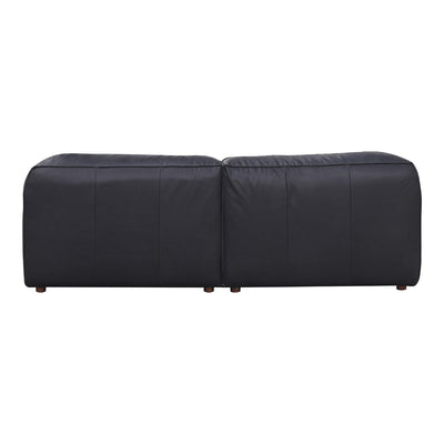 product image for form nook modular black leather sectional vantage by bd la mhc xq 1006 02 4 42