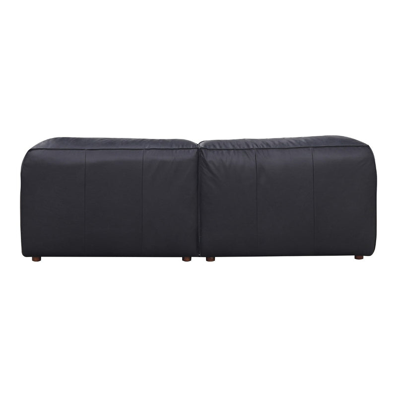 media image for form nook modular black leather sectional vantage by bd la mhc xq 1006 02 4 236