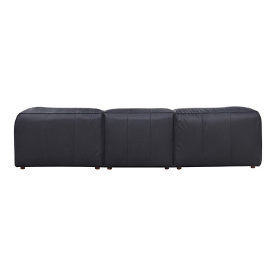 product image for form classic l modular black leather sectional vantage by bd la mhc xq 1007 02 3 91