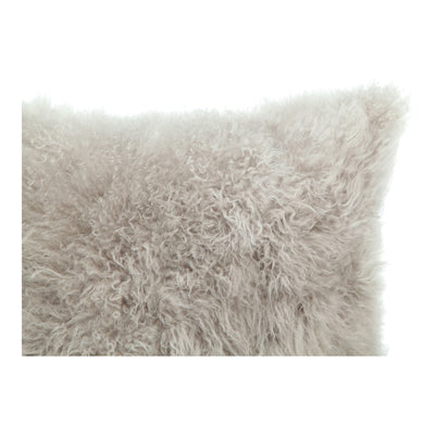 product image for Cashmere Fur Pillow Light Grey 4 62