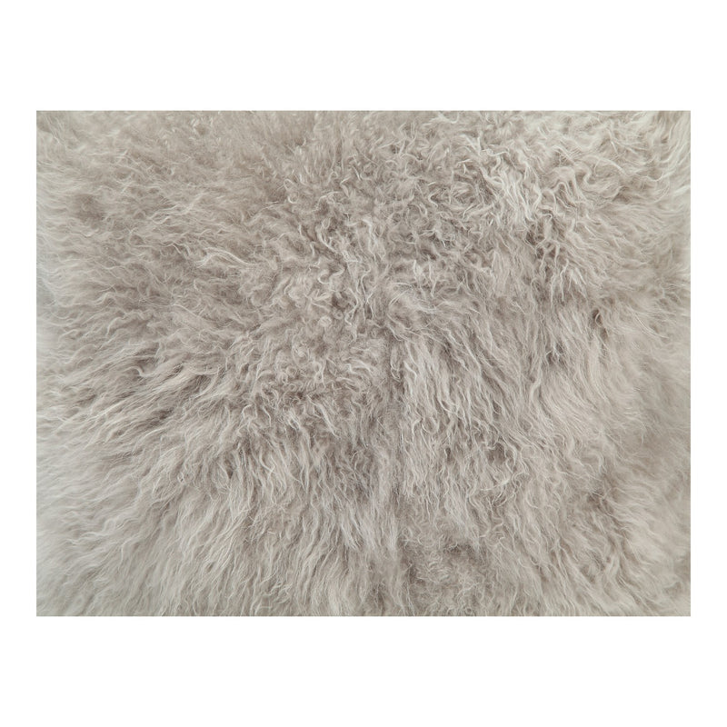 media image for Cashmere Fur Pillow Light Grey 5 222