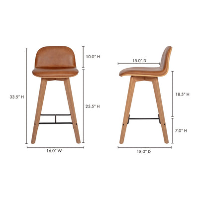 product image for Napoli Leather Counter Stool Tan 8 47