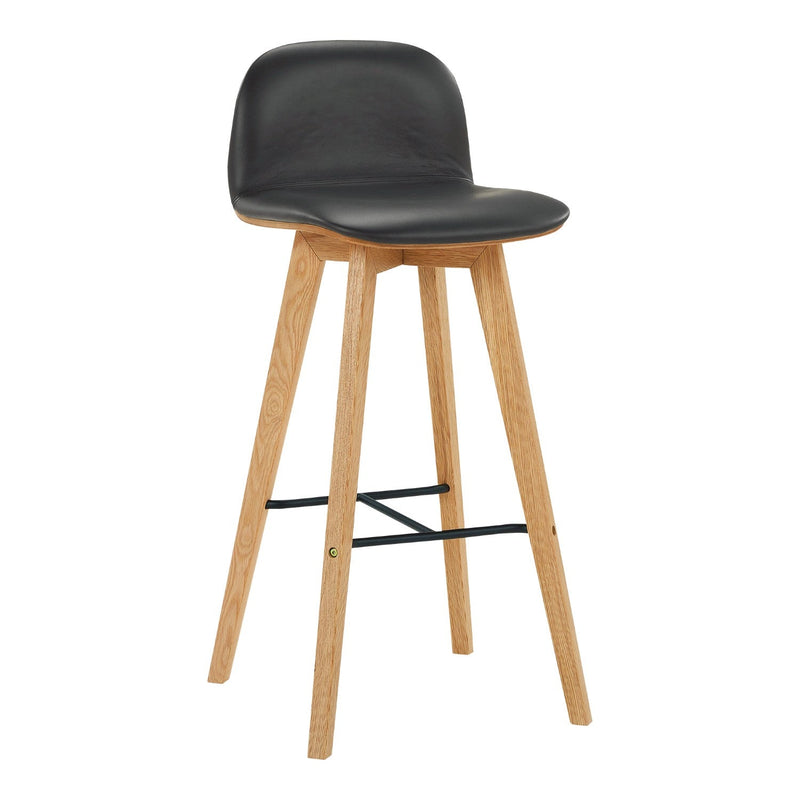 media image for napoli leather barstool black by bd la mhc yc 1022 02 1 275