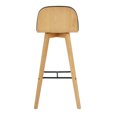 product image for napoli leather barstool black by bd la mhc yc 1022 02 4 12