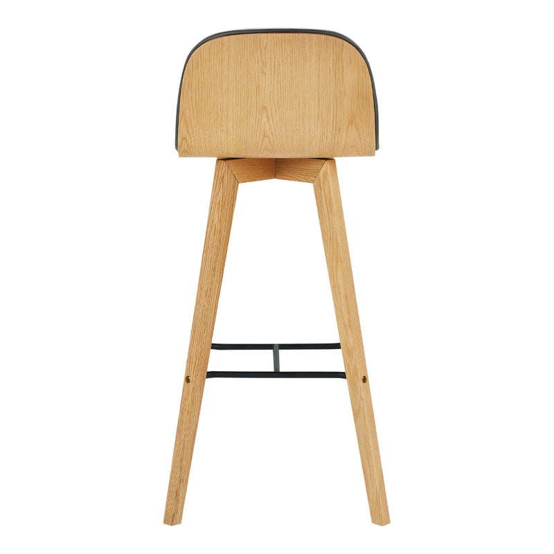 media image for napoli leather barstool black by bd la mhc yc 1022 02 4 261