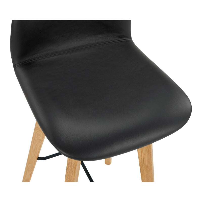 media image for napoli leather barstool black by bd la mhc yc 1022 02 7 249