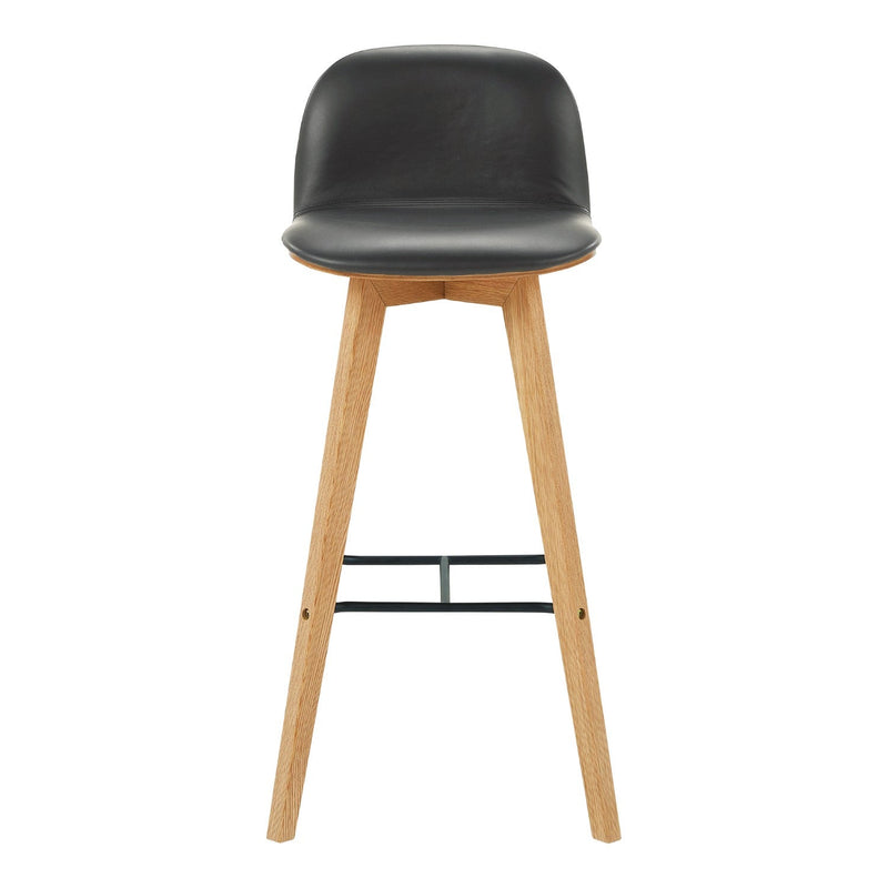 media image for napoli leather barstool black by bd la mhc yc 1022 02 2 229