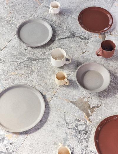 product image for yuka lunch plate set of 2 in dark terracotta 2 87