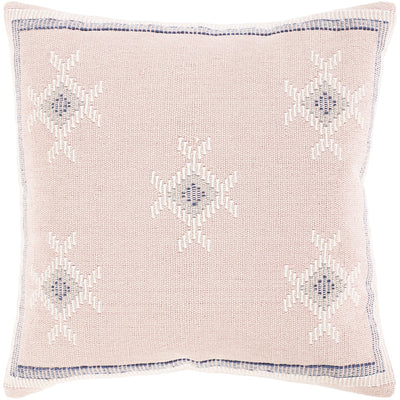 product image for Zakaria ZKA-003 Hand Woven Pillow in Pale Pink & White by Surya 61