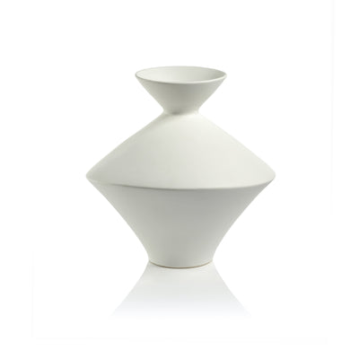 product image of boras tall white stoneware vase by zodax ch 5952 1 553