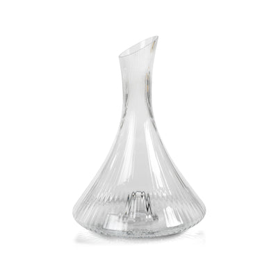 product image of benin fluted flask glass decanter by zodax ch 6021 1 514