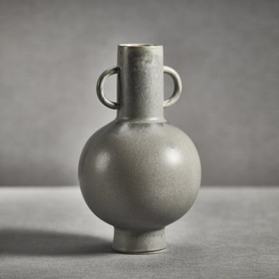product image for avesta tall gray stoneware vase by zodax ch 6237 2 26