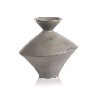 product image of boras tall gray stoneware vase by zodax ch 6238 1 564