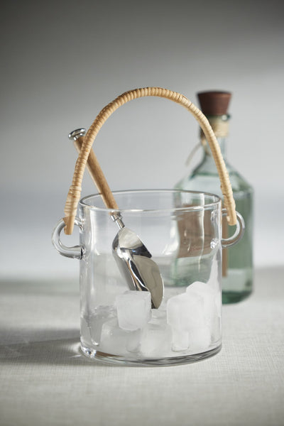 product image for Budva Glass Ice Bucket / Wine Cooler with Rattan Handle 82