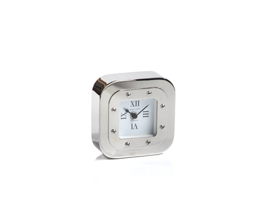 product image of mark lane silver table clock by zodax in 6438 1 521