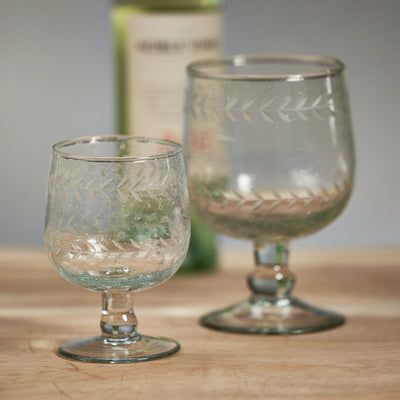 product image for colette hand made w etched white wine glasses set of 4 by zodax in 7382 2 38